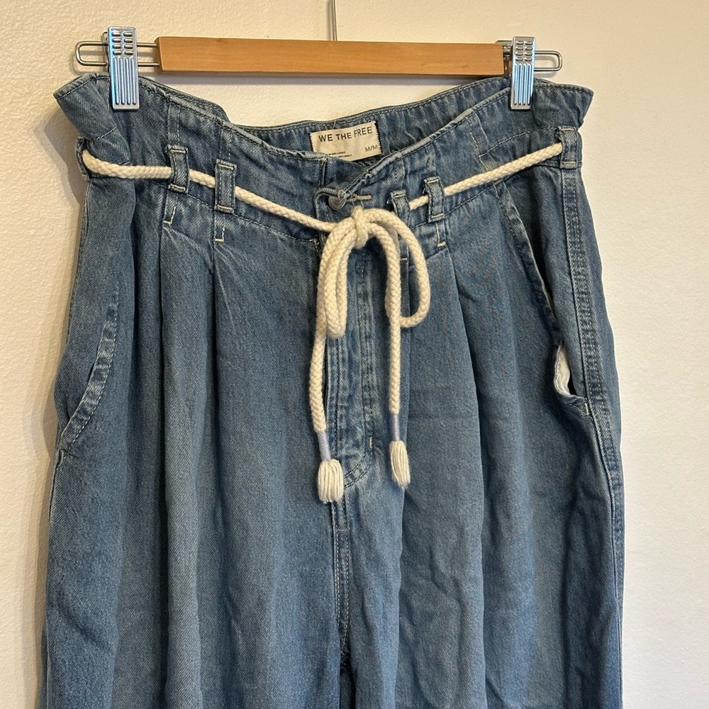 We the Free Wide Leg Denim Pants - Blue